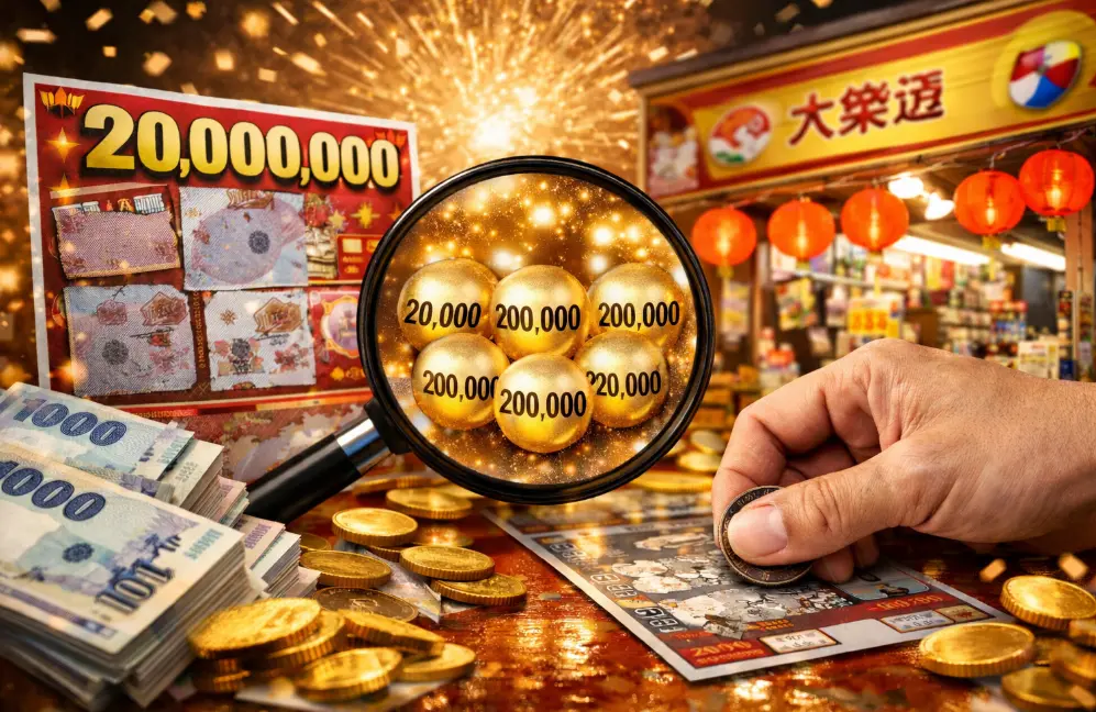 刮刮樂2000萬頭獎剩6張搶購攻略！全台最會開獎的彩券行在哪？
